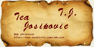 Tea Josipović vizit kartica